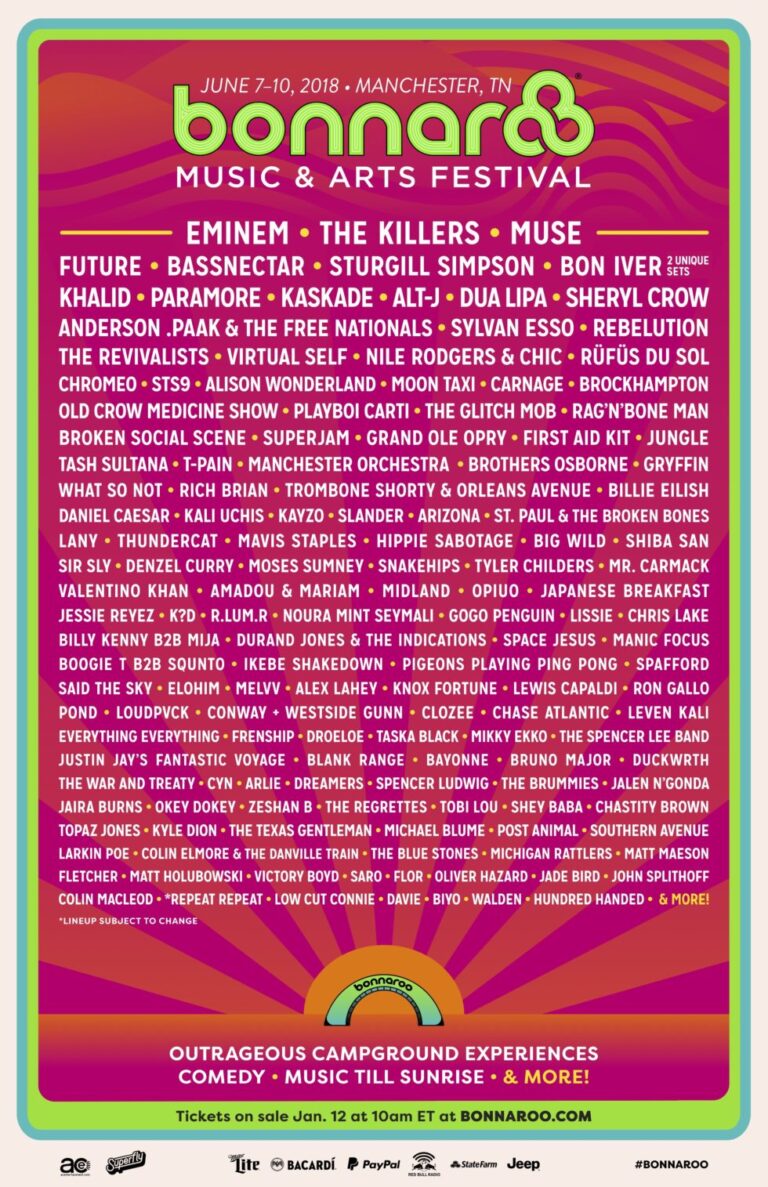 Bonnaroo 2018 Lineup Announced!