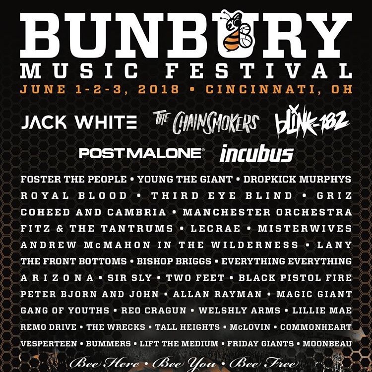 Bunbury 2018 Lineup Announced
