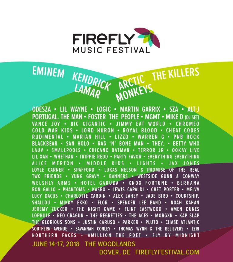 Firefly festival lineup announced!