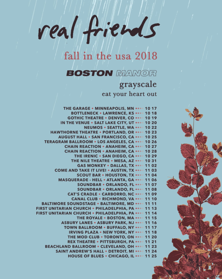 Real Friends Announce Headlining Fall Tour