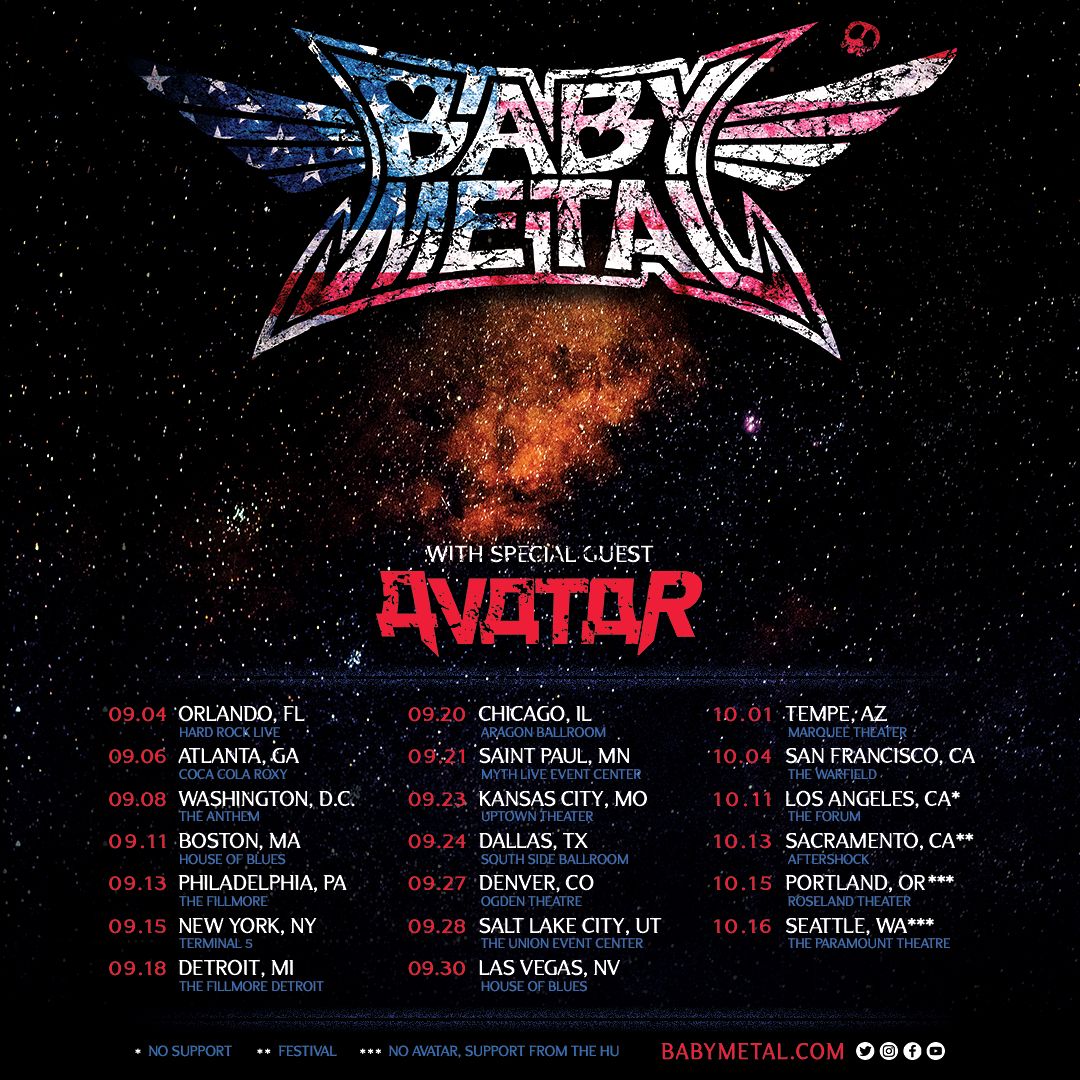 babymetal tour texas