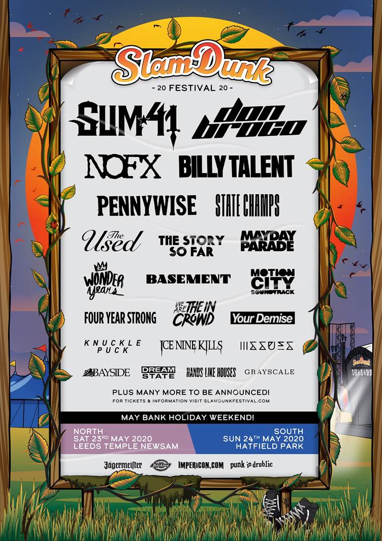 Sum 41 Set To Co-Headline Slam Dunk Festival 2020