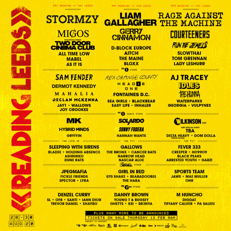 Reading and Leeds Festival Announce Headliners
