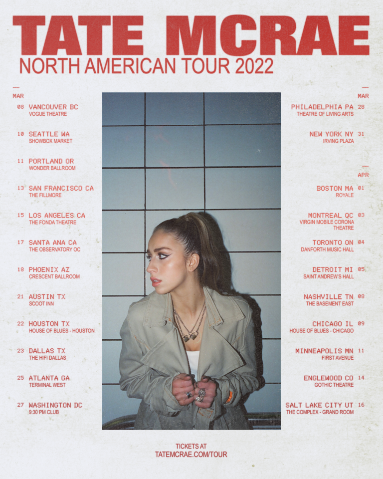 Tate McRae announces 2022 North American Tour