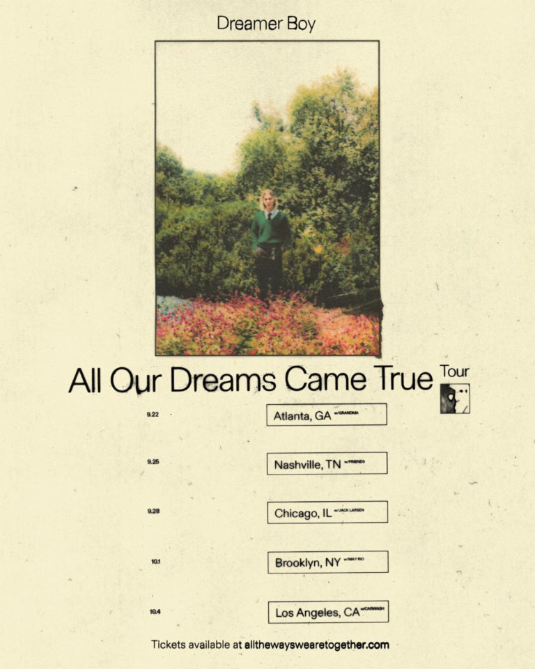 Dreamer Boy announces first headline tour ‘All Our Dreams Came True’