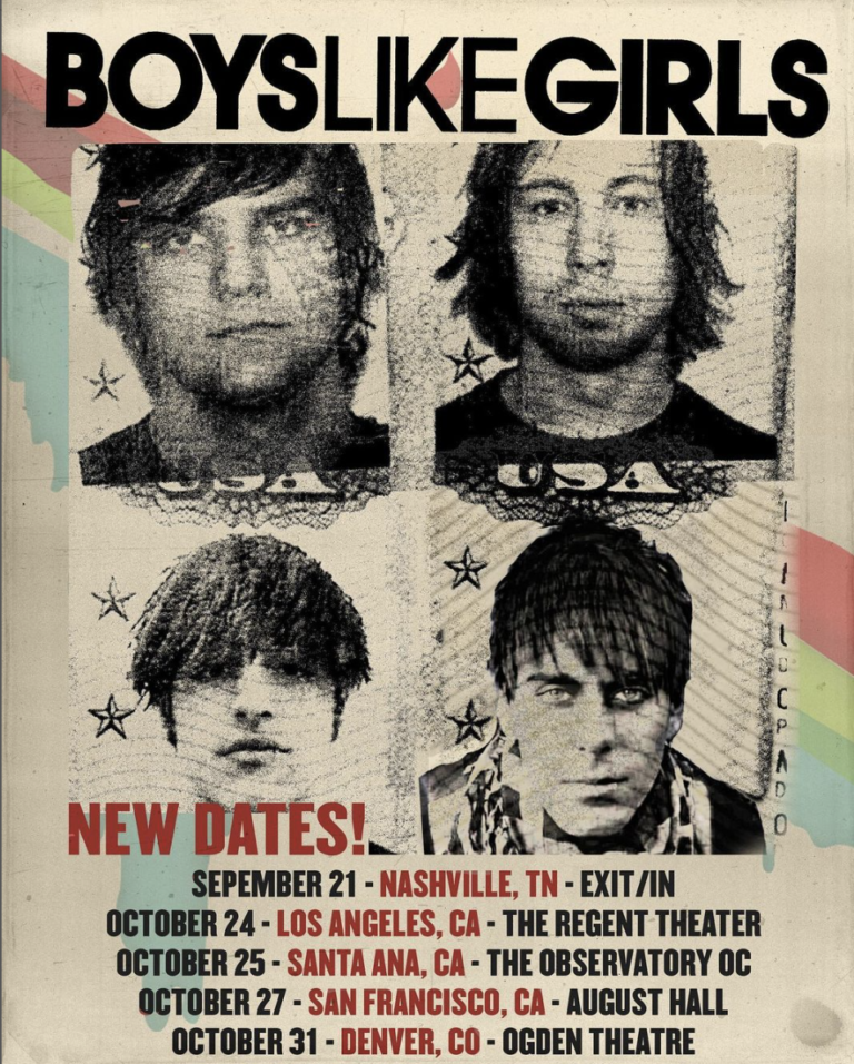 Boys Like Girls announce first US Tour Dates in 6 years