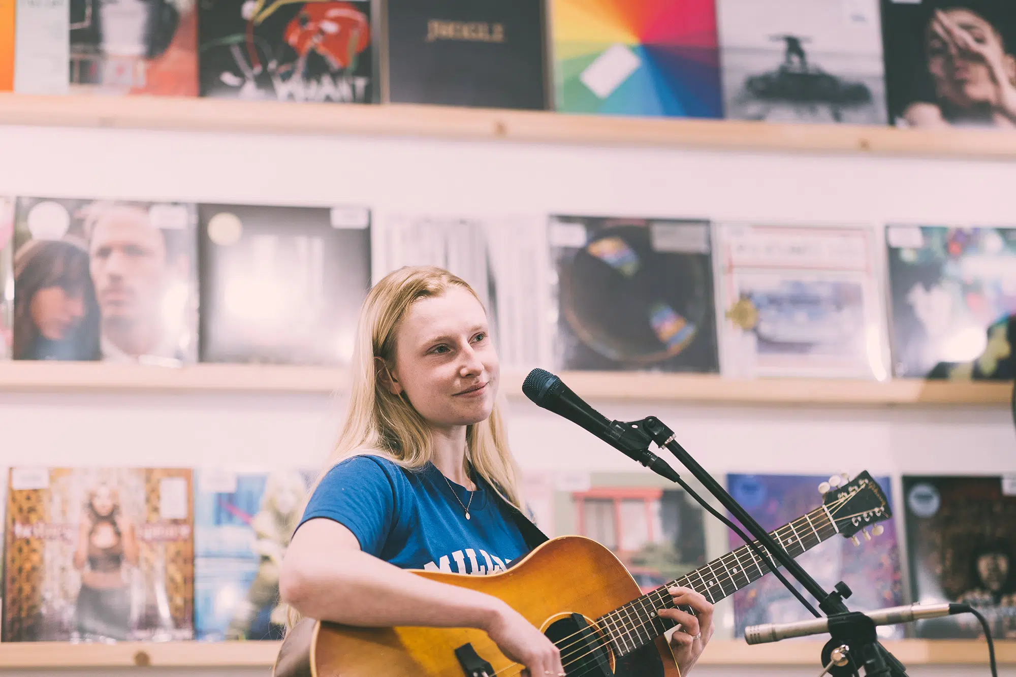 Billie Marten's record store tour with Drop Cherries album