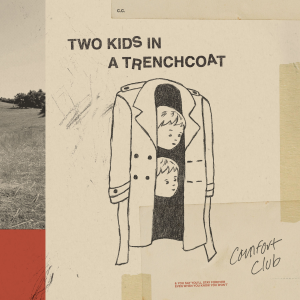 comfort club two kids in a trench coat