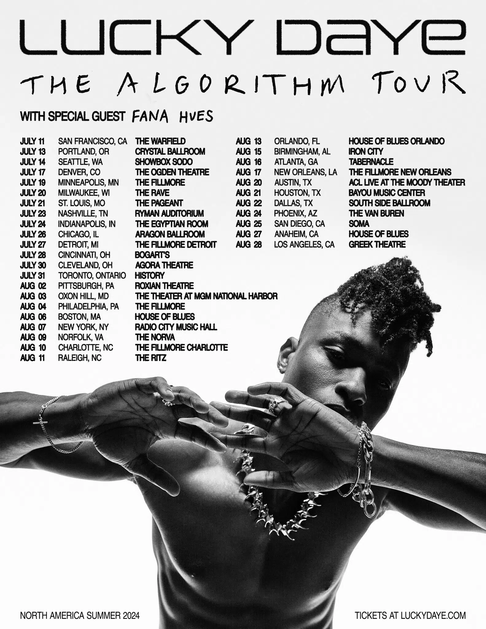 Lucky Daye announces Algorithm Tour in support of new album