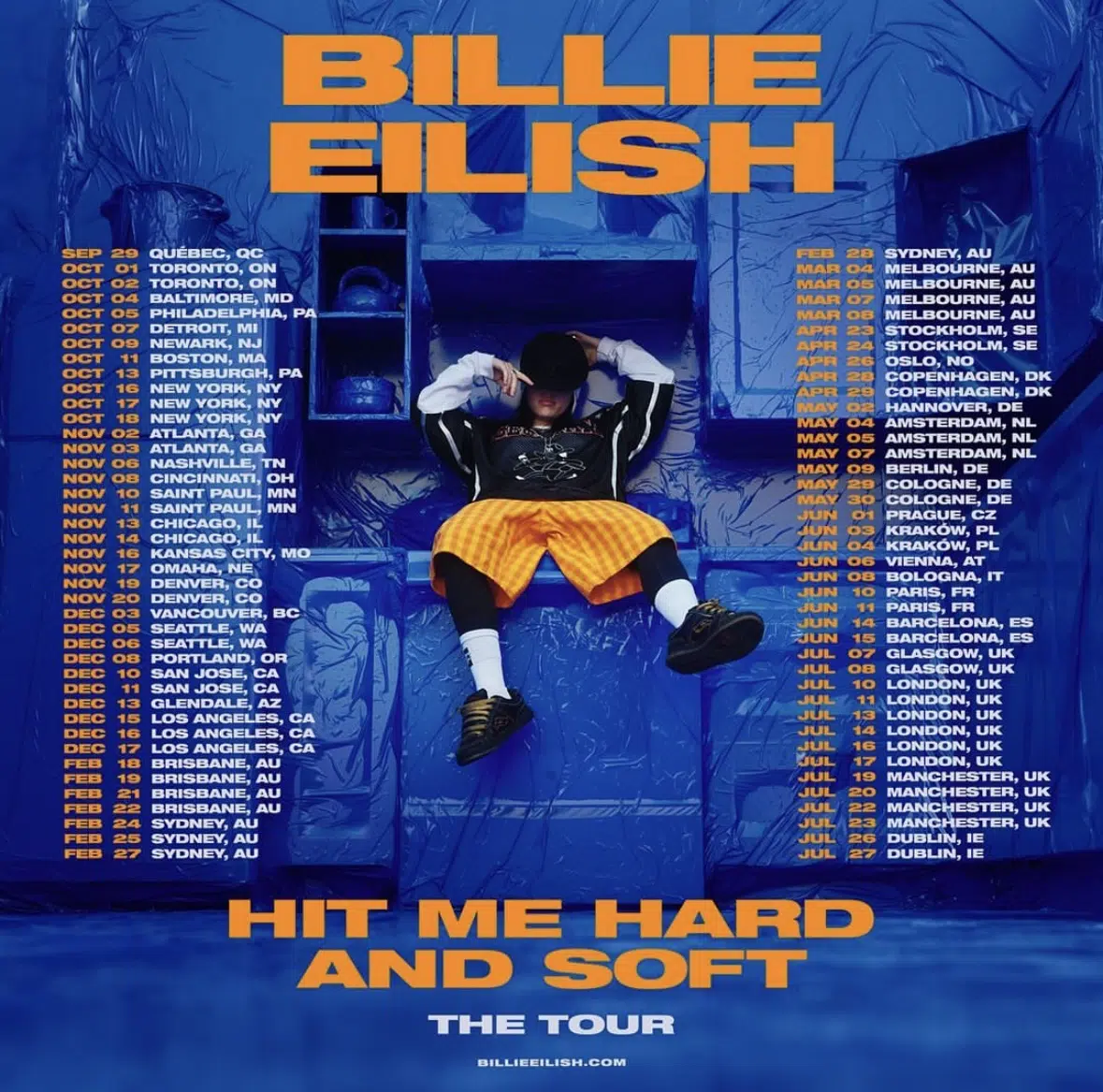 ミュージシャン HIT ME HARD AND SOFT Billie Eilish tour Billie Eilish Announces HIT ME HARD AND SOFT TOUR