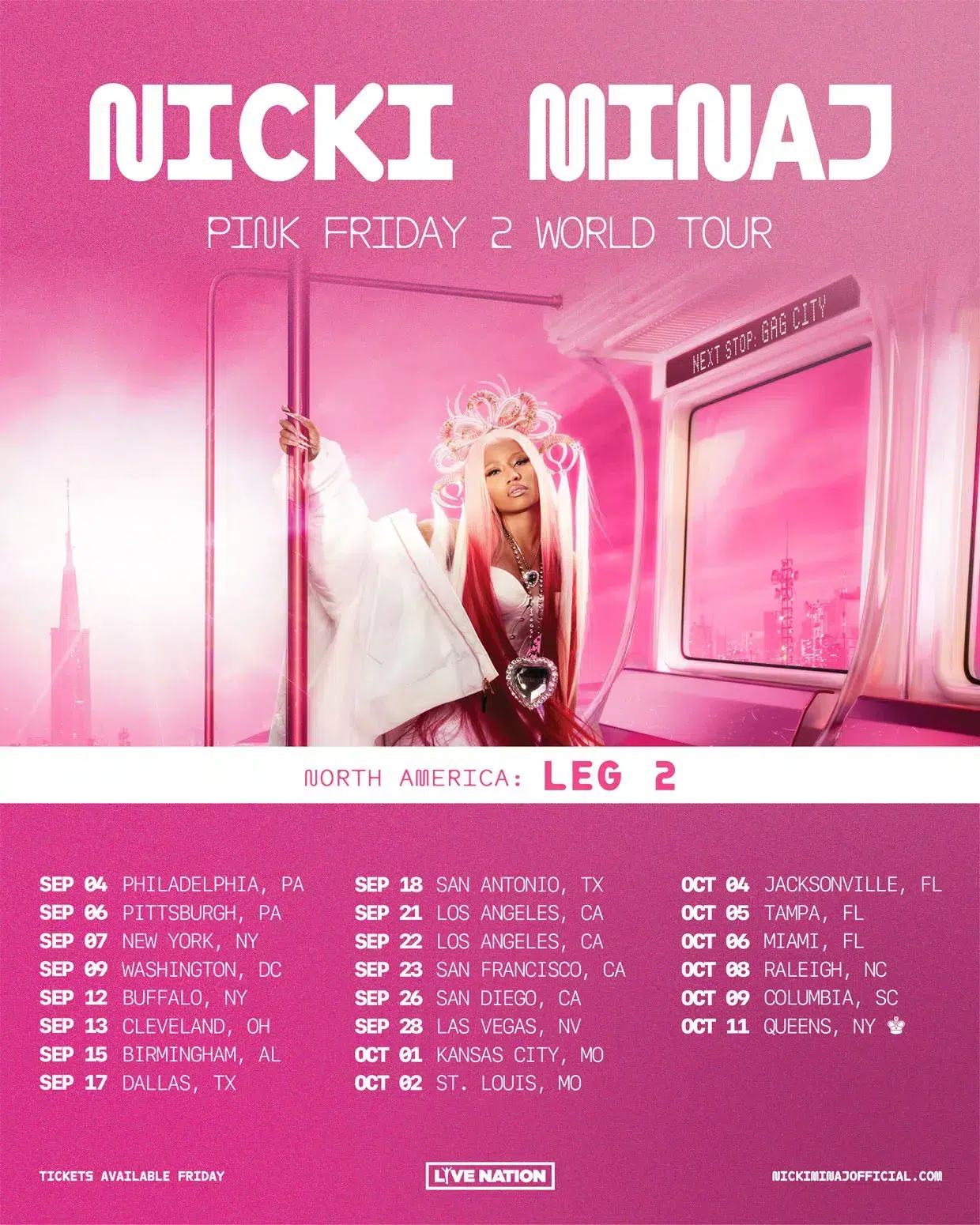 Nicki Minaj Pink Friday 2 Collection w/ Two Vinyls, CD, and Hoodie, image size:1240x1550