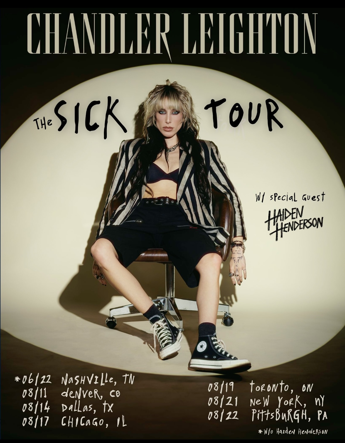 Chandler Leighton is hitting the road for the "Sick Tour"