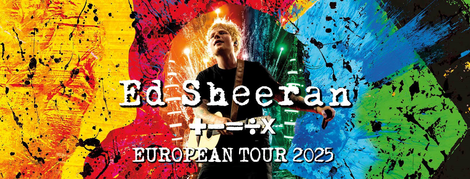 Ed Sheeran's Mathematics Tour is Headed to Europe in 2025 », image size:1640x624