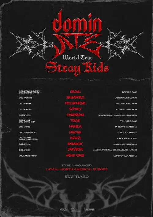 Stray Kids Announce 'dominATE' World Tour » // MELODIC Magazine
