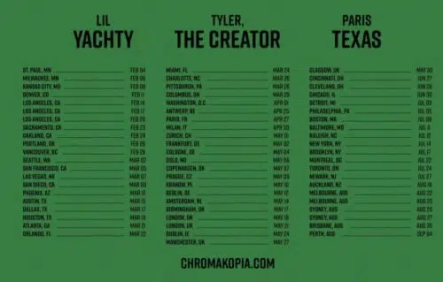 Tyler, The Creator is heading out on the 'CHROMAKOPIA Tour'