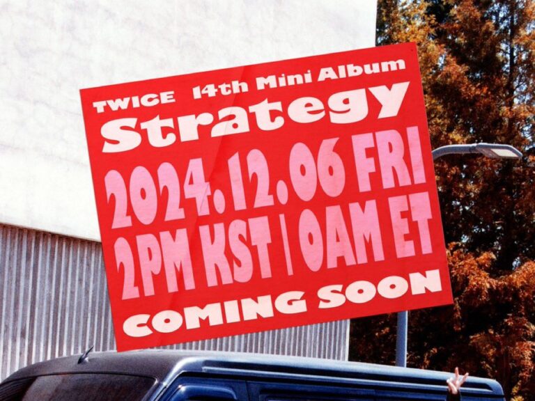 TWICE announce their new mini-album ‘Strategy’