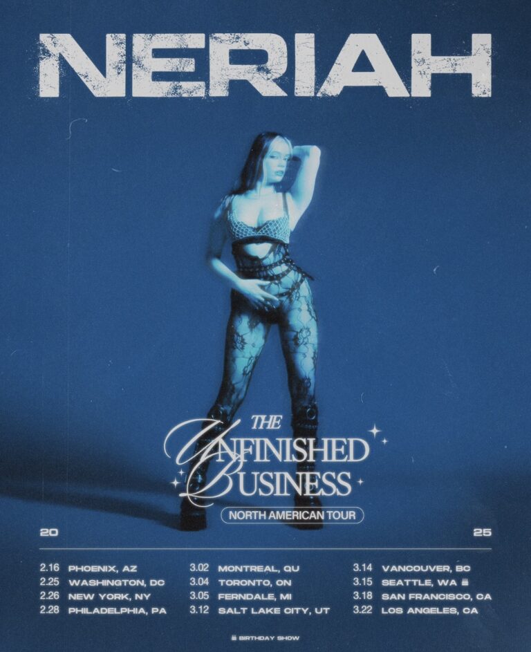 NERIAH announces ‘The Unfinished Business Tour’