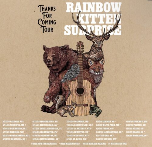 Rainbow Kitten Surprise is giving 'Thanks For Coming' to their upcoming 2025 tour 1