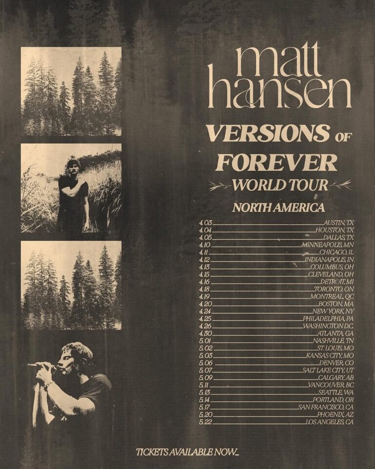 Matt Hansen brings the Versions of Forever World Tour to North America