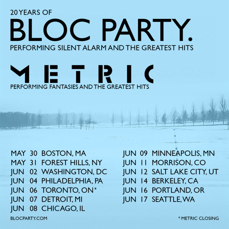 Bloc Party celebrates 20th anniversary with North American tour