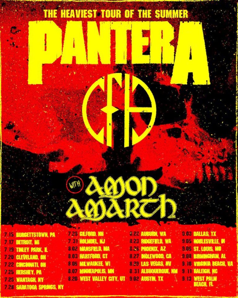 Pantera’s ‘Heaviest Tour of the Summer’ hits the US starting this July