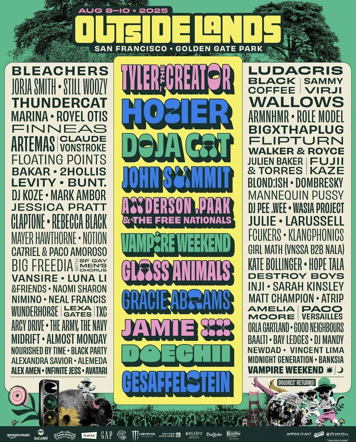 5 must see artists at Outside Lands 2025 | // MELODIC Magazine