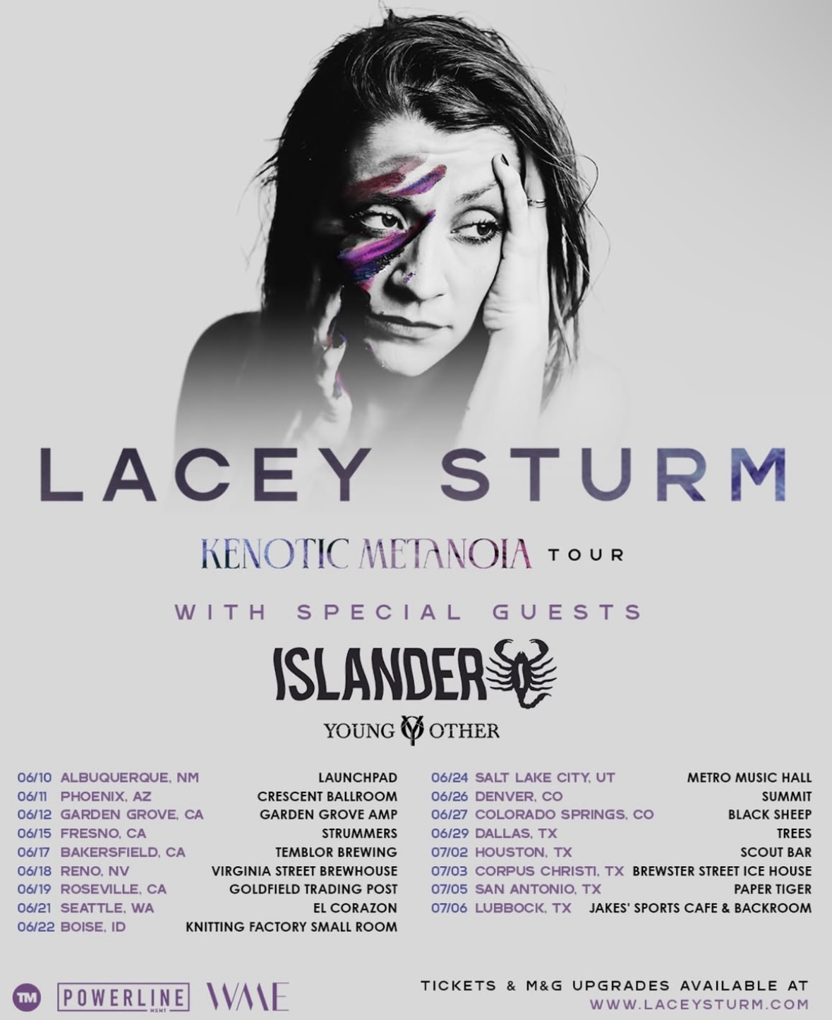 Lacey Sturm brings Kenotic Metanoia on the road this June »