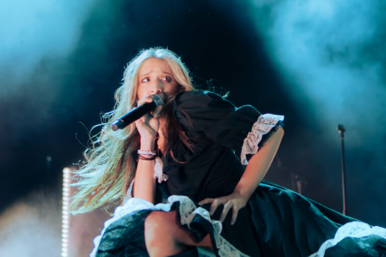 Isabel Larosa performing on stage at House of Blues Orlando on Psychopomp tour