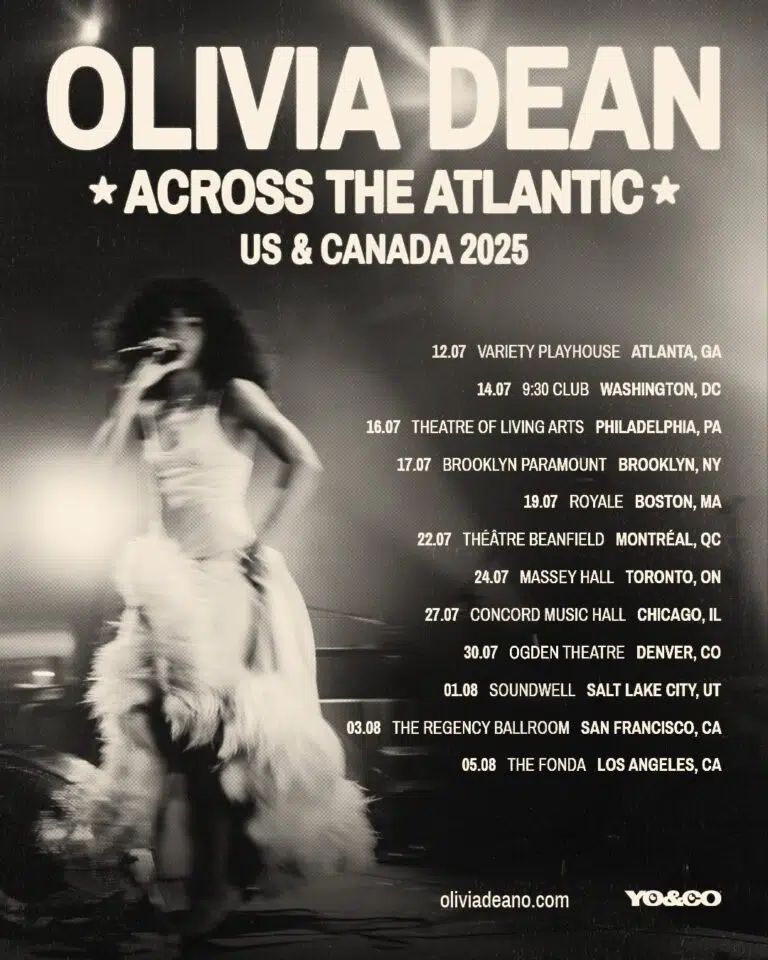 Olivia Dean sets sail 'Across the Atlantic' for NA tour »