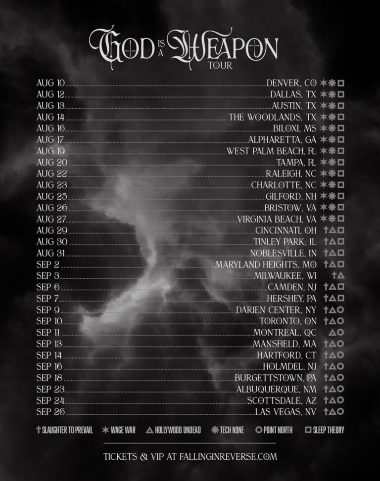Falling In Reverse announces the ‘God Is A Weapon Tour’