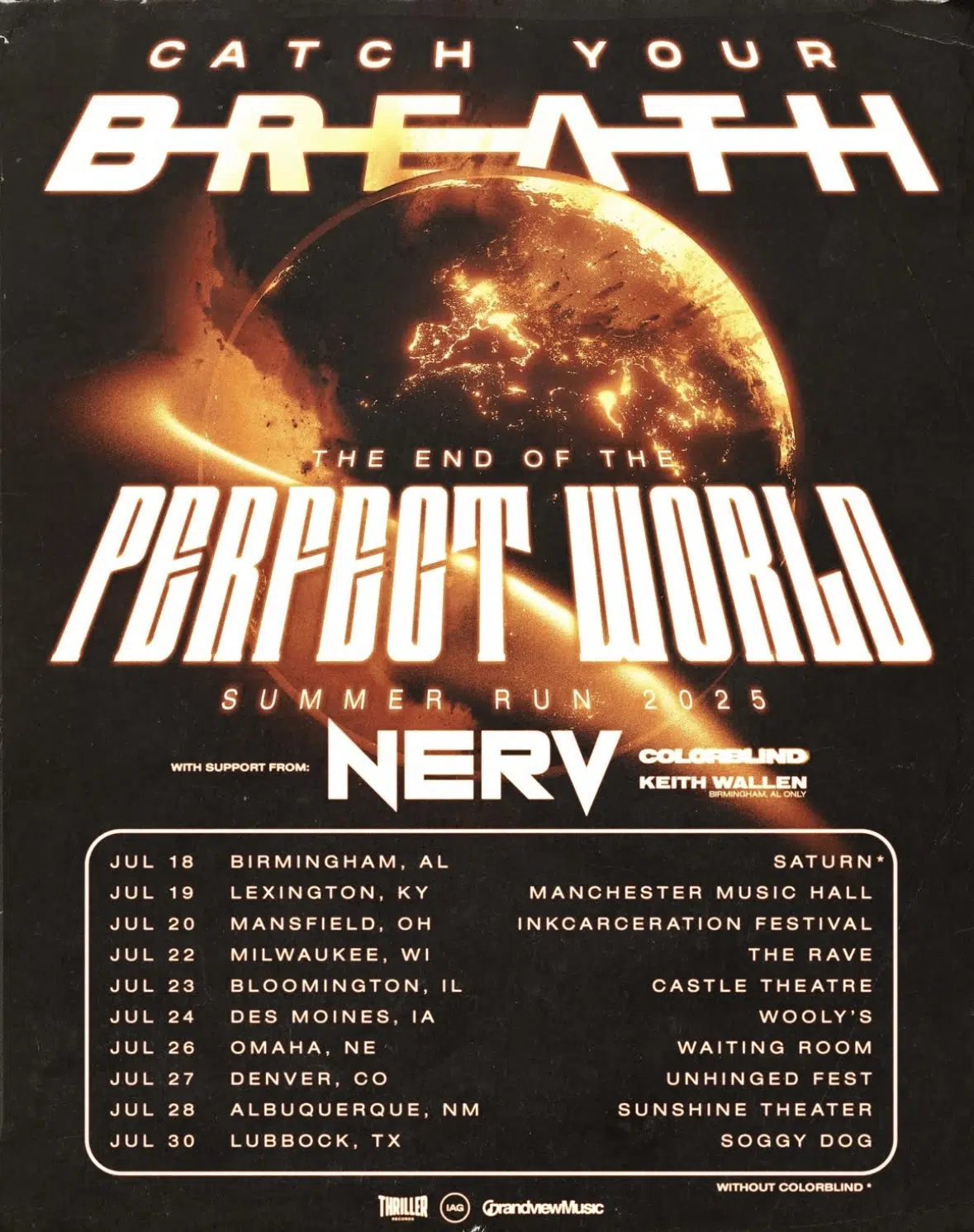 Catch Your Breath is coming to a city near you on 'The End of The