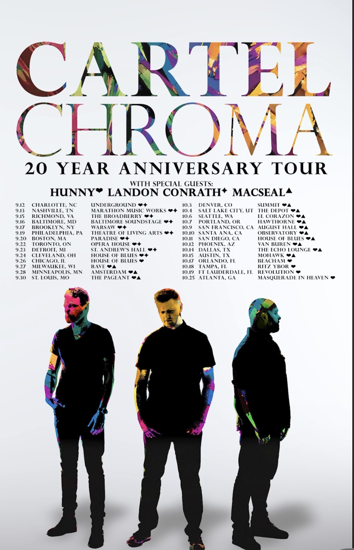 Cartel celebrates 20 years of 'Chroma' with Anniversary Tour