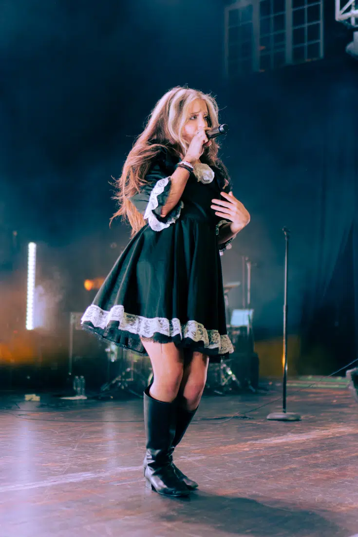 Isabel Larosa performing on stage at House of Blues Orlando on Psychopomp tour