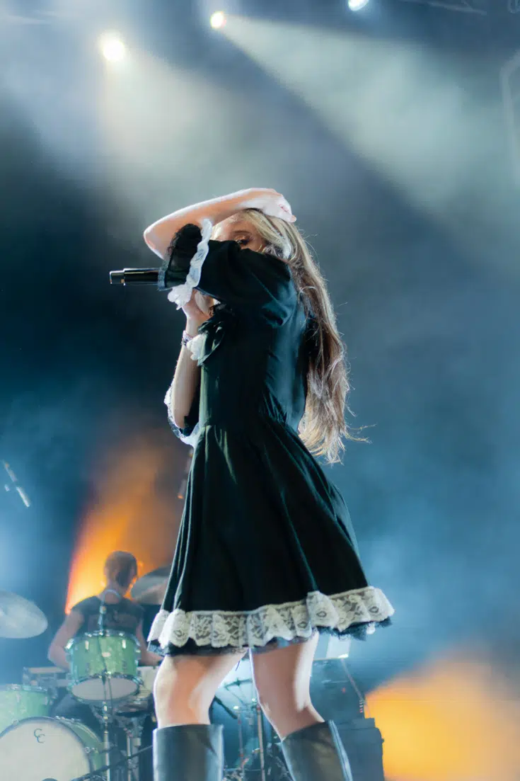 Isabel Larosa performing on stage at House of Blues Orlando on Psychopomp tour