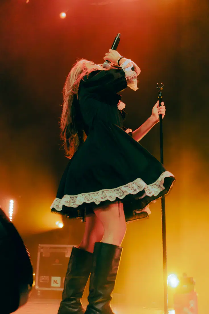 Isabel Larosa performing on stage at House of Blues Orlando on Psychopomp tour