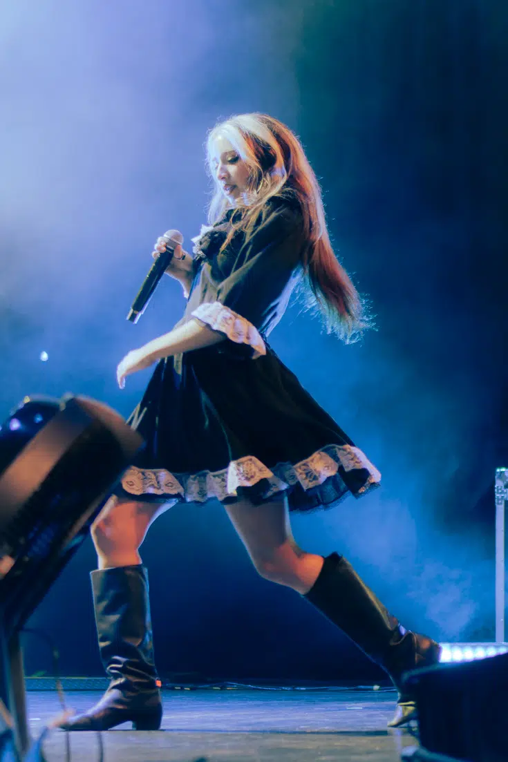 Isabel Larosa performing on stage at House of Blues Orlando on Psychopomp tour