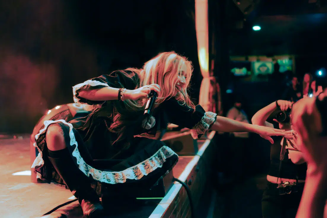 Isabel Larosa performing on stage at House of Blues Orlando on Psychopomp tour