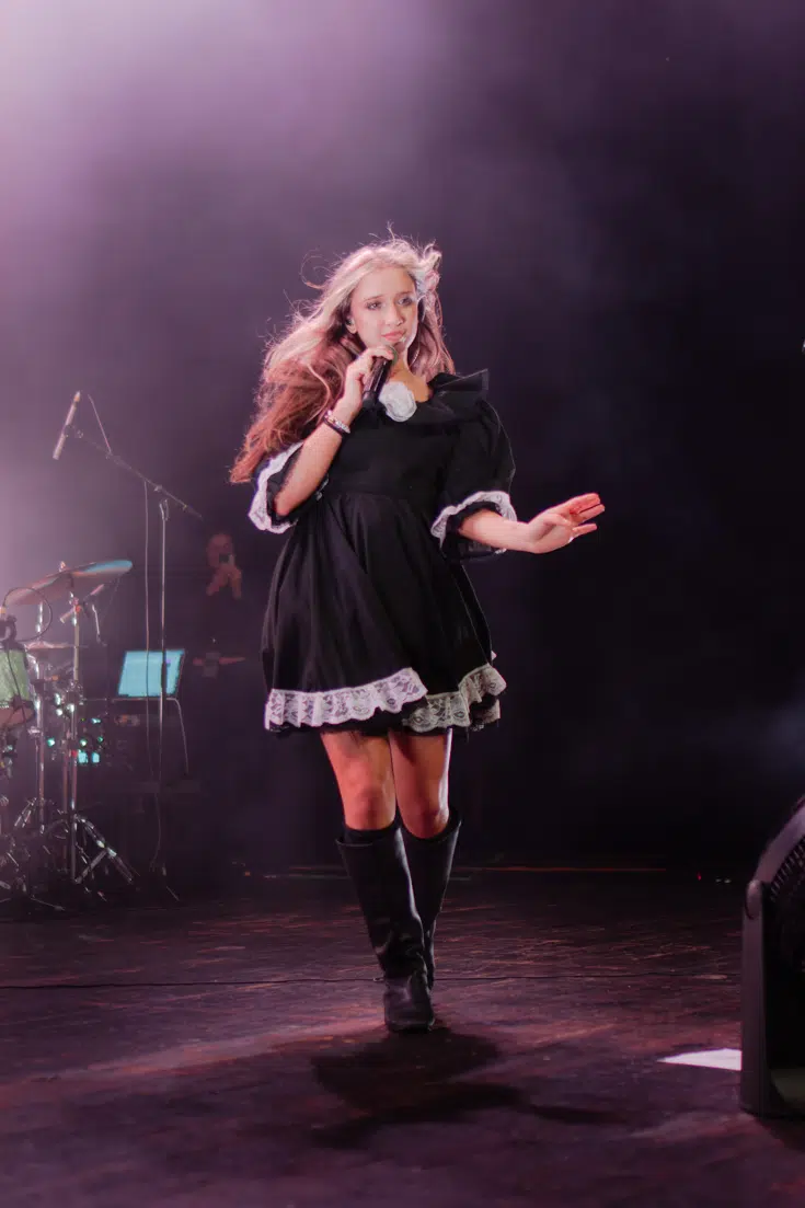 Isabel Larosa performing on stage at House of Blues Orlando on Psychopomp tour