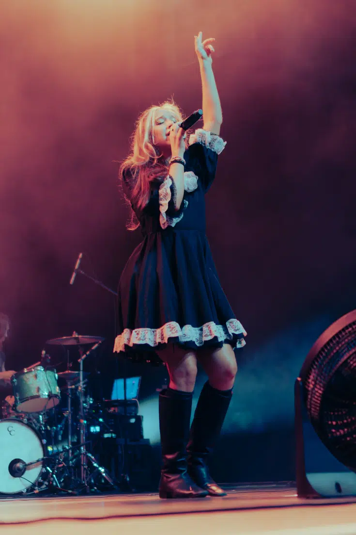 Isabel Larosa performing on stage at House of Blues Orlando on Psychopomp tour