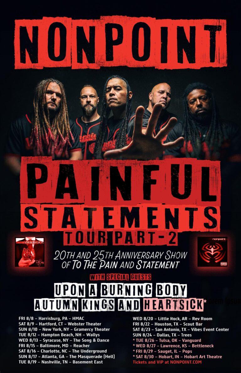 Nonpoint announces part 2 of the ‘Painful Statements Tour’