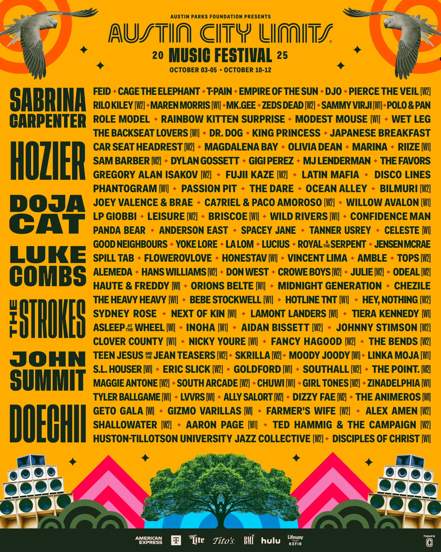 Sabrina Carpenter, Hozier, are set to play ACL Festival », image size:1429x1786