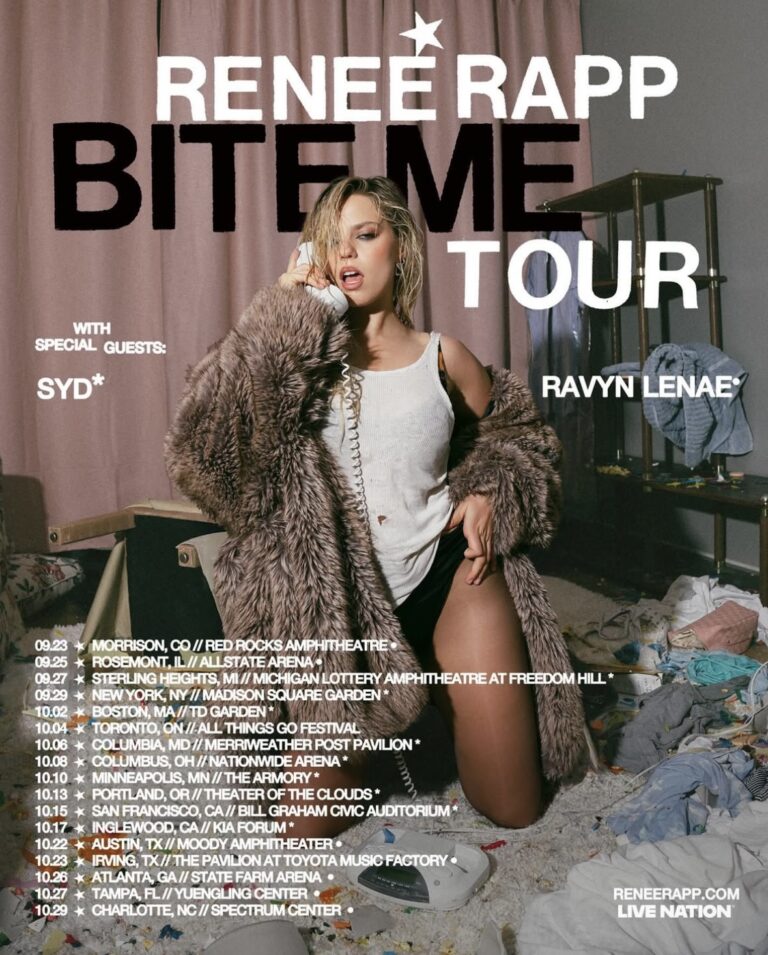 Reneé Rapp officially unveiled her highly anticipated ‘BITE ME Tour’