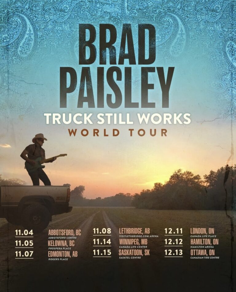 Braid Paisley brings the ‘Truck Still Works World Tour’ to Canada this fall