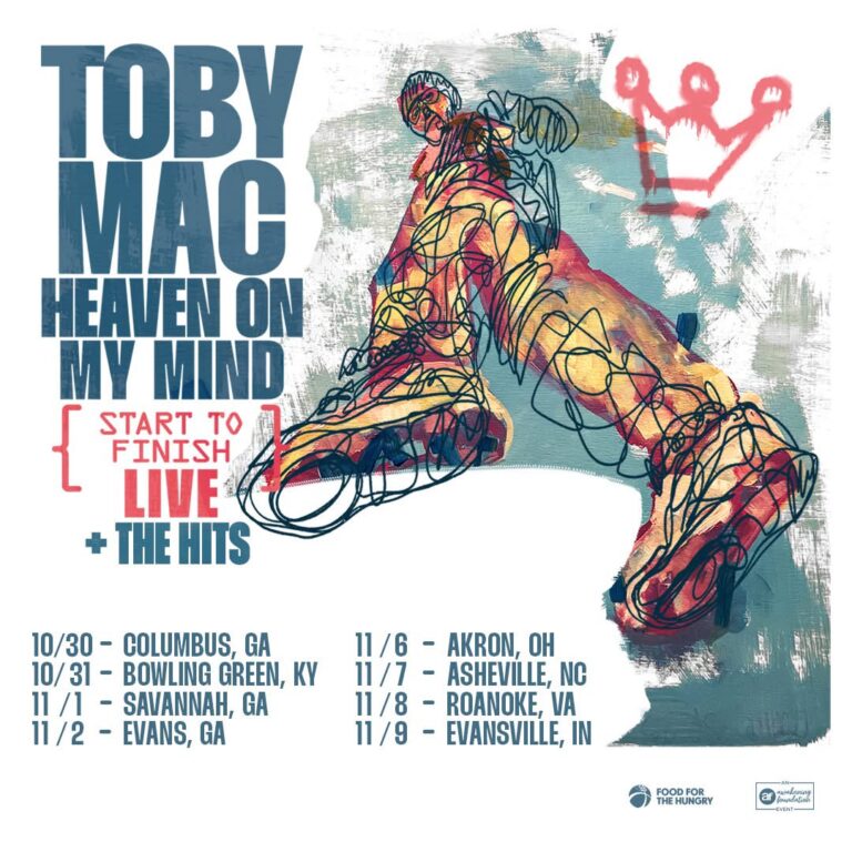 Toby Mac "Heaven on my mind: start to finish live" tour fall 2025