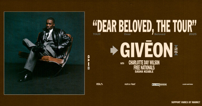 GIVĒON announces Dear Beloved, The Tour in support of ‘BELOVED’
