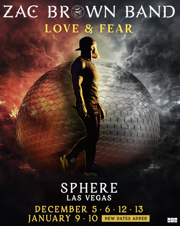 Zac Brown Band adds additional dates to Love & Fear Las Vegas residency