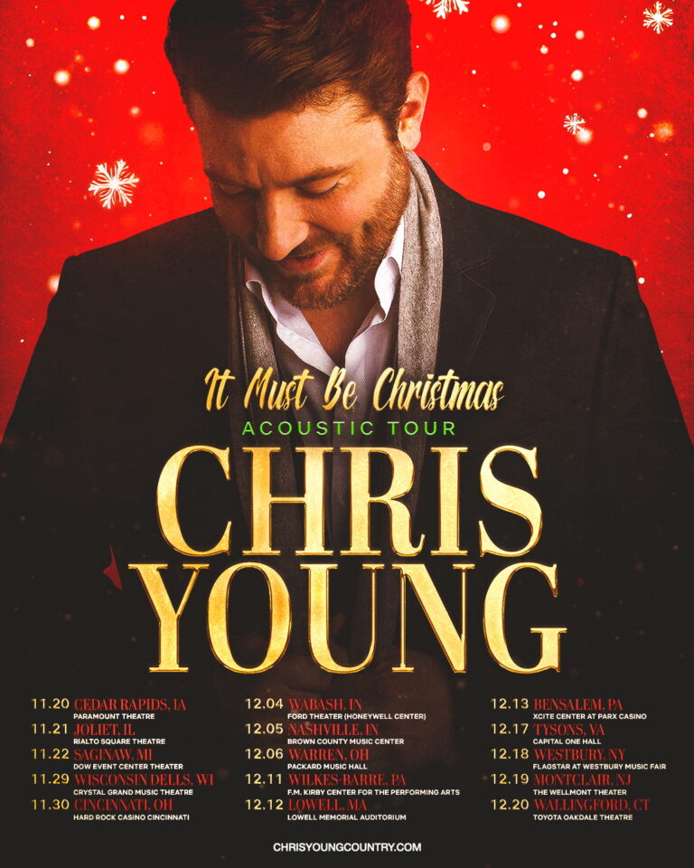 Chris Young unwraps first ever Christmas tour and new album this holiday season