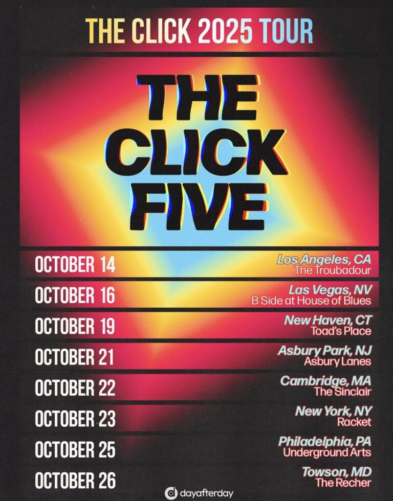 The Click Five returns to the stage in North America 15 years later for ‘The Click 2025 Tour’