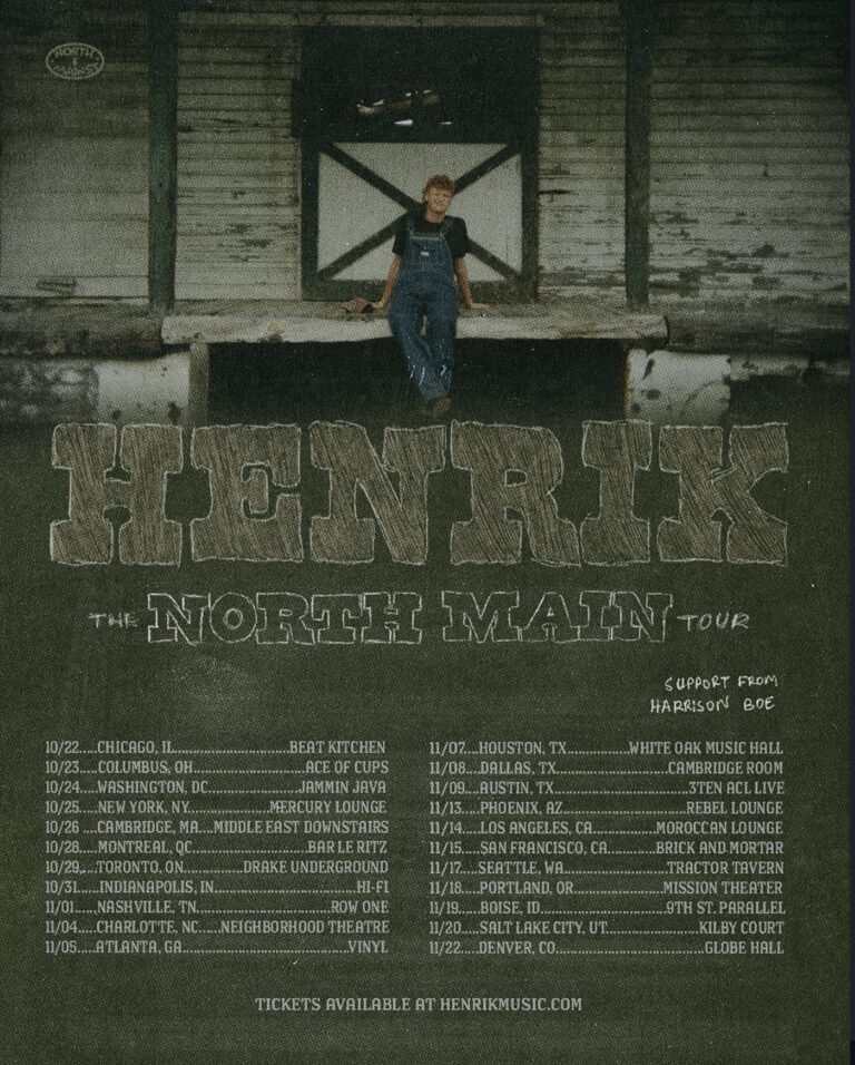 Henrik announces first ever headline tour