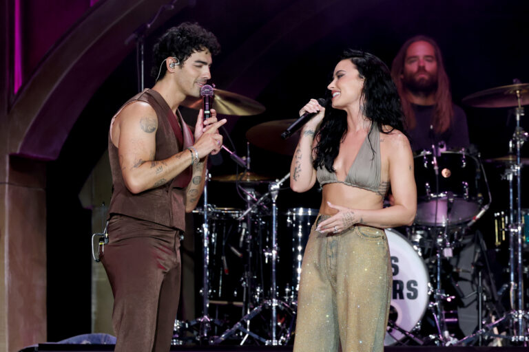 Jonas Brothers reunite with Demi Lovato on opening night of JONAS20: Greetings from Your Hometown Tour